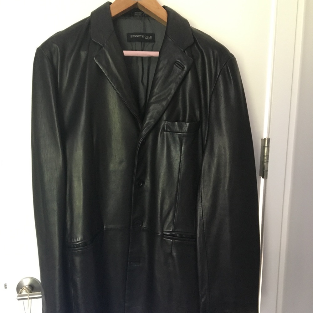 Kenneth Cole New York Leather Jacket / Blazer